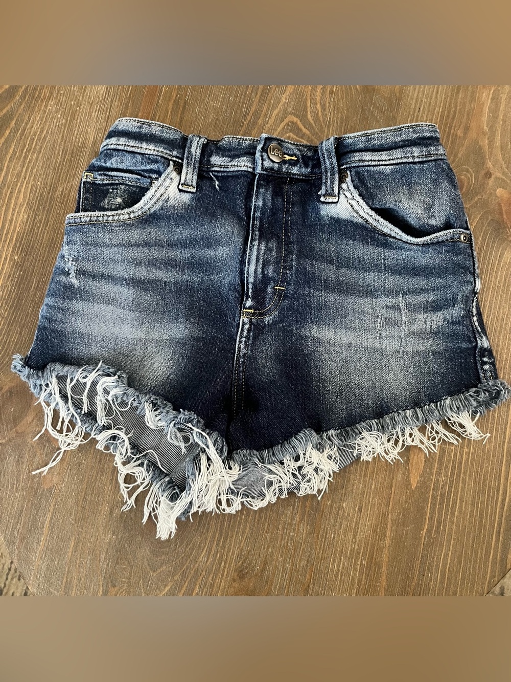 Lee Vintage Modern High Rise Cut-Off Denim Shorts